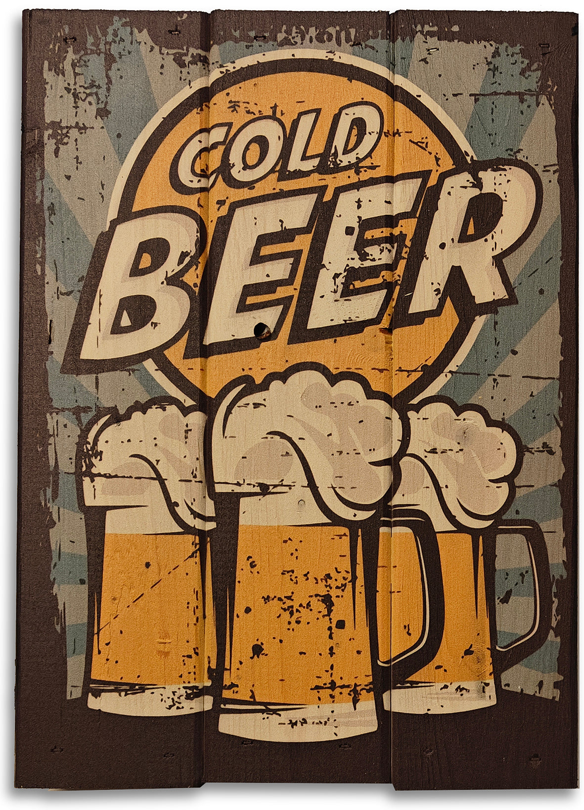 Cold Beer lavet på plankeboard incl. ophæng.
Motivet fås i 3 størrelser.