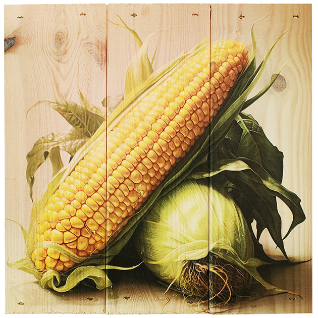 Majs i 3-planke serien: 3-for-2-rabatten aktiveres automatisk i indkøbskurven, hver gang du vælger 3 motiver. Plankeboardet måler ca. 30x30x4 cm og kan variere lidt i størrelsen afhængigt af vores plankers dimensioner.