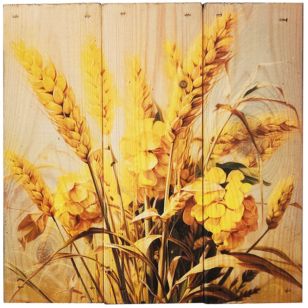 Korn i 3-planke serien: 3-for-2-rabatten aktiveres automatisk i indkøbskurven, hver gang du vælger 3 motiver. Plankeboardet måler ca. 30x30x4 cm og kan variere lidt i størrelsen afhængigt af vores plankers dimensioner.