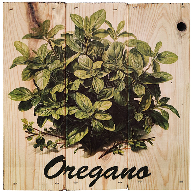 Oregano i 3-planke serien: 3-for-2-rabatten aktiveres automatisk i indkøbskurven, hver gang du vælger 3 motiver. Plankeboardet måler ca. 30x30x4 cm og kan variere lidt i størrelsen afhængigt af vores plankers dimensioner.