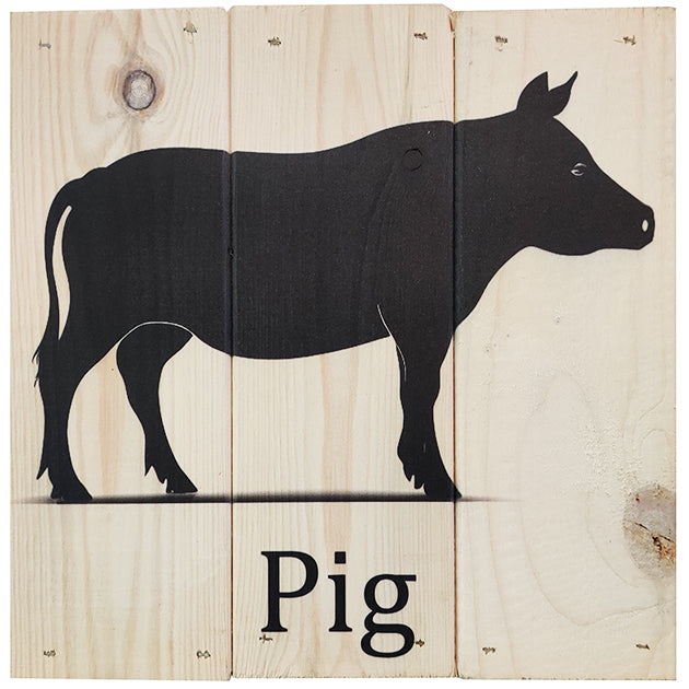 Gris i 3-planke serien: 3-for-2-rabatten aktiveres automatisk i indkøbskurven, hver gang du vælger 3 motiver. Plankeboardet måler ca. 30x30x4 cm og kan variere lidt i størrelsen afhængigt af vores plankers dimensioner.