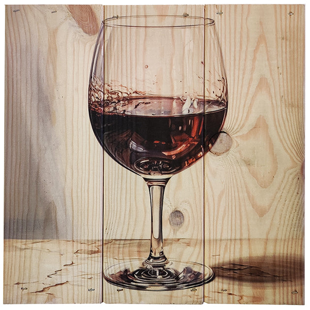 Vinglas i 3-planke serien: 3-for-2-rabatten aktiveres automatisk i indkøbskurven, hver gang du vælger 3 motiver. Plankeboardet måler ca. 30x30x4 cm og kan variere lidt i størrelsen afhængigt af vores plankers dimensioner.