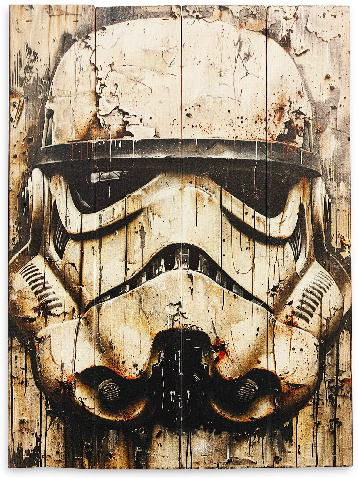 WallZoo´s Street trooper lavet på plankeboard i streetart.